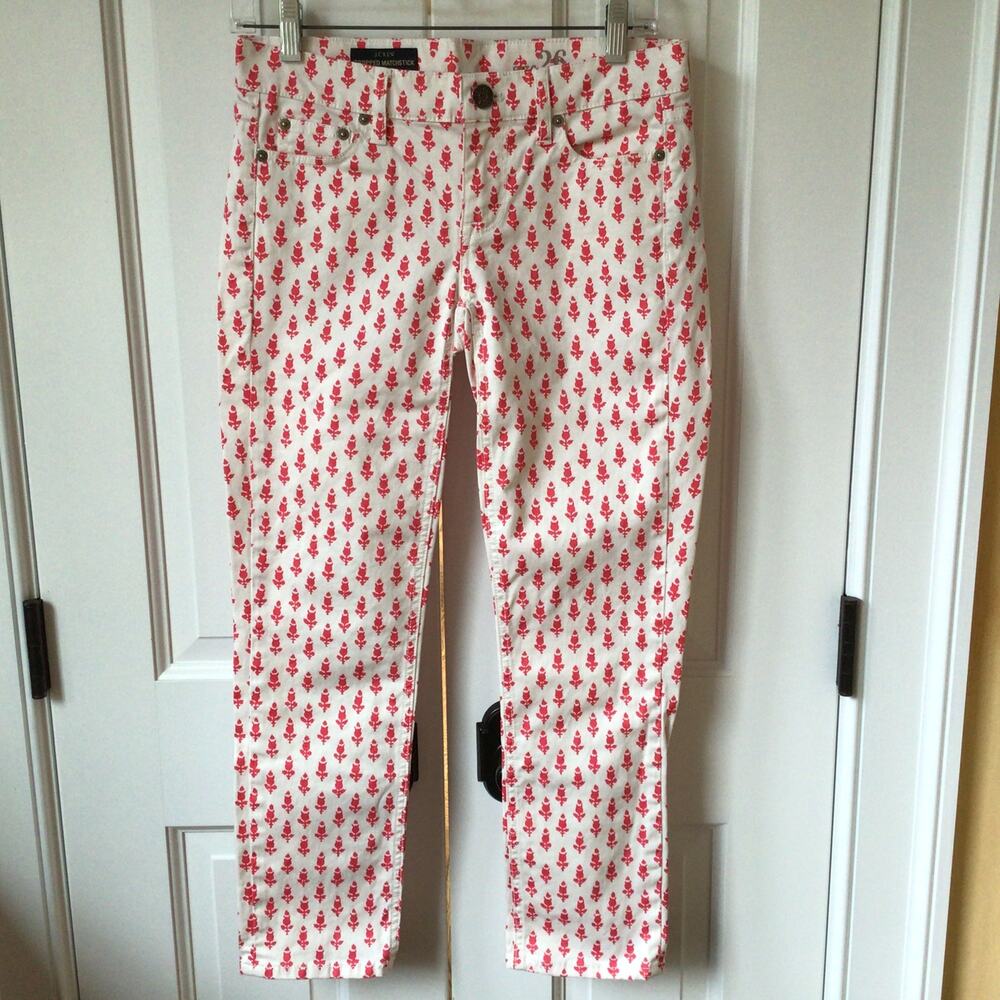 JCrew Cropped Matchstick Pants Sz 26